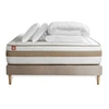 Image de Pack prêt à dormir matelas LE RAFFINE 200x200cm Ressorts ensachés + Mémoire de forme BioVisco + sommier kit Beige
