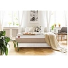 Image de Ensemble sommier matelas LE SOYEUX 90x190cm Ressorts ensachés + Mémoire de forme BioVisco - Ep. 24cm + sommier Blanc