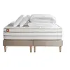Image de Pack prêt à dormir matelas LE DOUILLET 160x200cm Mémoire de forme BioVisco + double sommiers Beige + 2 oreillers + couette