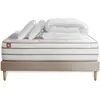 Image de Marmottes & Co Pack prêt a dormir matelas LE DOUILLET Memoire de forme BioVisco sommier Beige 2 oreillers couette 140 x 200 cm