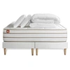 Image de Pack prêt à dormir matelas LE DOUILLET 200x200cm Mémoire de forme BioVisco + double sommiers Blanc + 2 oreillers + couette