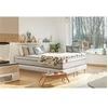 Image de Ensemble sommier matelas LE PAISIBLE 200x200cm Mémoire de forme BioVisco - Ep. 24cm + double sommiers Blanc