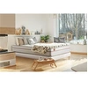 Image de Ensemble sommier matelas LE PAISIBLE 90x190cm Mémoire de forme BioVisco - Ep. 24cm + sommier Blanc