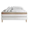 Image de Pack prêt à dormir matelas LE COSY 140x190cm Mémoire de forme - Ep. 30cm + sommier kit Blanc + 2 oreillers + couette 240x220