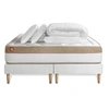 Image de Pack prêt à dormir matelas LE COSY 200x200cm Mémoire de forme - Ep. 30cm + double sommiers Blanc + 2 oreillers + couette