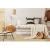 Image de Marmottes & Co Ensemble LE TENDRE Ressorts Memoire de forme 7 zones de confort sommier kit Blanc 200 x 200 cm