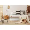 Image de Marmottes & Co Ensemble LE TENDRE Ressorts ensaches Memoire de forme 7 zones de confort double sommiers Blanc 200 x 200 cm