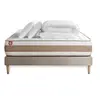 Image de Pack prêt à dormir matelas LE DELICAT 180x200cm Ressorts ensachés + Mémoire de forme + sommier kit Beige