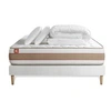 Image de Pack prêt à dormir matelas LE DELICAT 140x190cm Ressorts ensachés + Mémoire de forme + sommier kit Blanc