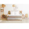 Image de Ensemble sommier matelas LE DELICAT 160x200cm Ressorts ensachés + Mémoire de forme 5 zones de confort - Ep. 26cm + sommier kit Blanc