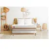 Image de Ensemble sommier matelas LE DELICAT 90x200cm Ressorts ensachés + Mémoire de forme 5 zones de confort - Ep. 26cm + sommier Blanc