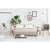 Image de Marmottes & Co Ensemble LE DOUX Memoire de forme 3 zones de confort sommier kit Beige 90 x 190 cm