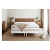 Image de Matelas 160 x 200 cm Le Doux - Mousse à mémoire de forme - Ep : 24 cm - sommier Blanc avec 2 oreillers et couette