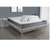 Image de Pack prêt à dormir matelas Ressorts ensachés+Mémoire de forme ACTIFLEX ZEN 200x200 + sommier KIT gris + 2 oreillers +couette