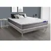 Image de Ensemble matelas Ressorts ensachés+Mémoire de forme ACTIFLEX ZEN 180x200 Maxi épaisseur 7zones de confort + sommier KIT gris