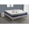 Image de Pack prêt à dormir ACTIFLEX CONFORT Matelas Ressorts ensachés+mémoire de forme 200x200 + sommier KIT gris +2oreillers+couette