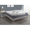 Image de Pack prêt à dormir matelas ACTIFLEX PLUS 180x200 Ressorts ensachés+Mémoire de forme + sommier KIT gris + 2 oreillers+couette