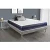 Image de ACTISOM Ensemble matelas Ressorts ensaches Memoire de forme ACTIFLEX MORPHO Maxi epaisseur 5 zones confort sommier KIT gris 200 x 200 cm
