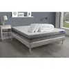 Image de ACTISOM Pack prêt a dormir matelas ACTIFLEX RELAX Ressorts ensaches memoire de forme sommier KIT gris 2oreillers couette 140 x 190 cm