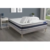 Image de Pack prêt à dormir matelas Ressorts ensachés + Mémoire de forme ACTIFLEX ERGO 140x200 + sommier KIT gris +2oreillers+couette