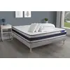 Image de Pack prêt à dormir matelas Ressorts ensachés + Mémoire de forme ACTIFLEX ERGO 140x190 + sommier KIT gris +2oreillers+couette