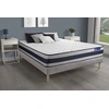 Image de Ensemble matelas Ressorts ensachés + Mémoire de forme ACTIFLEX ERGO 160x200 Maxi épaisseur 5zones confort + sommier KIT gris