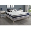 Image de Ensemble matelas Ressorts ensachés + Mémoire de forme ACTIFLEX ERGO 140x200 Maxi épaisseur 5zones confort + sommier KIT gris