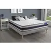 Image de ACTISOM Ensemble matelas Ressorts ensaches et Memoire de forme ACTIFLEX ERGO Maxi épaisseur 5 zones confort et sommier KIT gris 90 x 190 cm