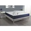 Image de ACTISOM Pack prêt a dormir matelas Ressorts ensaches Memoire de forme ACTIFLEX SLEEP sommier KIT gris 2oreillers et couette 160 x 200 cm