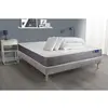 Image de ACTISOM Pack prêt a dormir matelas ACTIFLEX DREAM Ressorts ensaches memoire de forme sommier KIT gris 2oreillers et couette 140 x 190 cm
