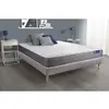 Image de ACTISOM Ensemble matelas ACTIFLEX DREAM Ressorts ensaches et memoire de forme 5 zones de confort sommier KIT gris 140 x 200 cm