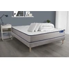 Image de Pack prêt à dormir matelas Ressorts ensachés + Mémoire de forme ACTIFLEX FORM 200x200 + sommier KIT gris +2oreillers+couette