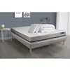 Image de ACTISOM Pack prêt a dormir matelas ACTIFLEX SOFT 3zones de confort sommier KIT gris 2 oreillers et couette 140 x 200 cm