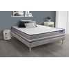 Image de Ensemble matelas Ressorts ensachés ACTIFLEX PUR 140x190cm 3zones de confort + sommier KIT gris