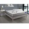 Image de Pack prêt à dormir matelas ACTIFLEX NIGHT 200x200 RESSORTS ENSACHES 3zones confort + sommier KIT gris + 2 oreillers +couette