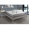 Image de Pack prêt à dormir matelas ACTIFLEX NIGHT 180x200 RESSORTS ENSACHES 3zones confort + sommier KIT gris + 2 oreillers +couette