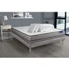 Image de ACTISOM Pack prêt a dormir matelas ACTIFLEX NIGHT 3 zones confort sommier KIT gris 2 oreillers couette 160 x 200 cm