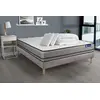 Image de Pack prêt à dormir matelas ACTIFLEX NIGHT 160x200 RESSORTS ENSACHES 3zones confort + sommier KIT gris + 2 oreillers +couette