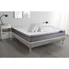 Image de ACTISOM Pack prêt a dormir matelas Latex et Memoire de forme ACTILATEX ZEN sommier KIT gris 2 oreillers et couette 200 x 200 cm