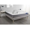 Image de Pack prêt à dormir matelas Latex + Mémoire de forme ACTILATEX ZEN 200x200 cm + sommier KIT gris + 2 oreillers + couette