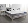 Image de Ensemble matelas Latex+Mémoire de forme ACTILATEX ZEN 200x200 Maxi épaisseur 7zones de confort + sommier KIT gris