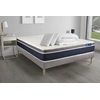 Image de Pack prêt à dormir ACTILATEX CONFORT Matelas Latex + mémoire de forme 160x200 cm + sommier KIT gris + 2 oreillers + couette
