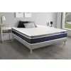 Image de ACTISOM Ensemble ACTILATEX CONFORT Matelas Latex memoire de forme Maxi epaisseur 7 zones de confort sommier KIT gris 90 x 200 cm