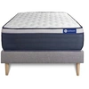 Image de Ensemble matelas Latex+Mémoire de forme ACTILATEX MAX 90x200 cm Maxi épaisseur 7zones de confort + sommier KIT gris