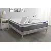 Image de Pack prêt à dormir matelas ACTILATEX PLUS 180x200 cm Latex + Mémoire de forme + sommier KIT gris + 2 oreillers + couette