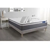 Image de Pack prêt à dormir matelas ACTILATEX PLUS 140x190 cm Latex + Mémoire de forme + sommier KIT gris + 2 oreillers + couette