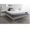 Image de Ensemble matelas ACTILATEX PLUS 140x200 Latex+Mémoire de forme Maxi épaisseur 7zones de confort + sommier KIT gris