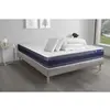 Image de ACTISOM Pack prêt a dormir matelas Latex et Memoire de forme ACTILATEX MORPHO sommier KIT gris 2 oreillers et couette 200 x 200 cm