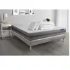 Image de Pack prêt à dormir matelas ACTILATEX RELAX Latex et mémoire de forme 140x200 cm + sommier KIT gris + 2 oreillers + couette