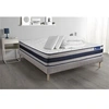 Image de Pack prêt à dormir matelas Latex et Mémoire de forme ACTILATEX ERGO 180x200 cm + sommier KIT gris + 2 oreillers + couette